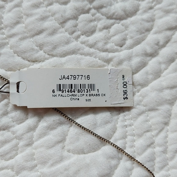 Fossil brass charm necklace - Picture 5 of 5